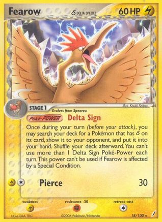 Fearow (Delta Species)/100 Crystal Guardians - Rare