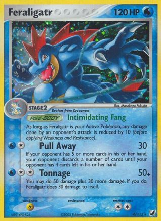 Feraligatr - Reverse Holofoil Unseen Forces - Holo Rare