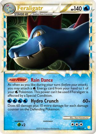 Feraligatr (Prime) 108 - Holofoil HeartGold SoulSilver - Ultra Rare