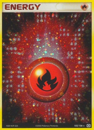 Fire Energy Emerald - Holo Rare