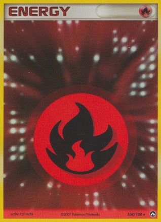 Fire Energy - Holofoil Power Keepers - Rare
