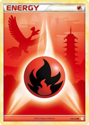 Fire Energy 116 - Reverse Holofoil HeartGold SoulSilver - Common