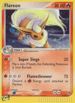 Flareon - Holofoil Sandstorm - Holo Rare