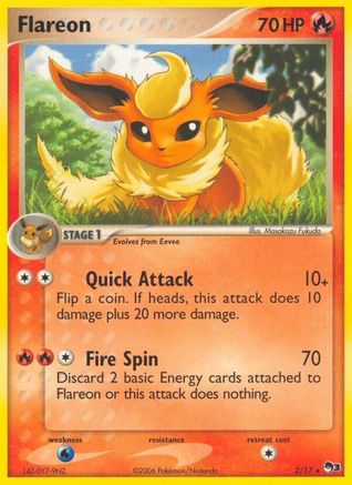 Flareon 002/017 POP Series 3 - Rare