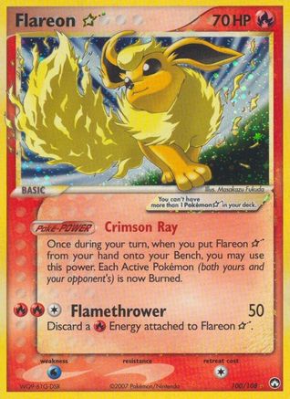Flareon Star - Holofoil Power Keepers - Ultra Rare