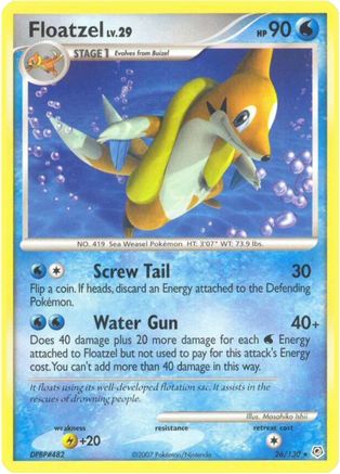 Floatzel Diamond and Pearl - Rare
