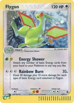 Flygon - 4/97/097 - Holofoil Dragon - Holo Rare