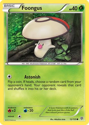 Foongus - Reverse Holofoil Plasma Storm - Common