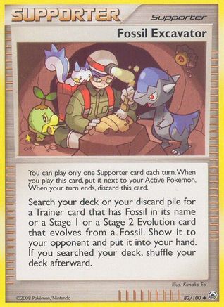 Fossil Excavator - Reverse Holofoil Majestic Dawn - Uncommon