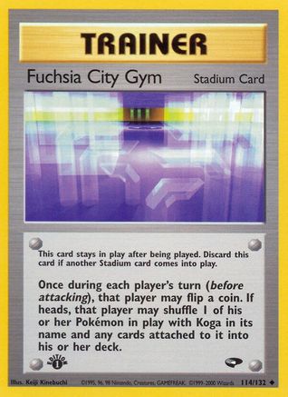 Fuchsia City Gym 114 - 1st Edition Gym Challenge - Uncommon