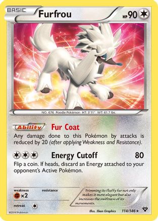 Furfrou - Reverse Holofoil XY Base Set - Holo Rare