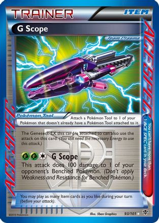 G Scope (Team Plasma) - Holofoil Plasma Blast - Rare Ace
