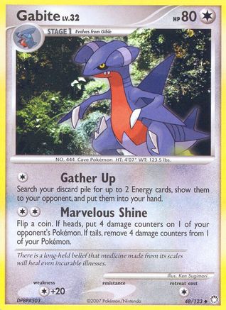 Gabite 048 Mysterious Treasures - Uncommon
