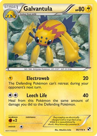 Galvantula/114 - Reverse Holofoil Black and White - Rare
