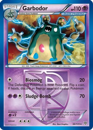 Garbodor (Team Plasma) (66) (Team Plasma) 066 - Reverse Holofoil Plasma Storm - Holo Rare