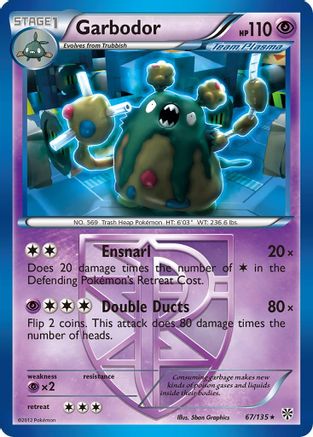 Garbodor (Team Plasma) (67) Plasma Storm - Rare