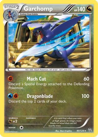 Garchomp (90) - Reverse Holofoil Dragons Exalted - Holo Rare
