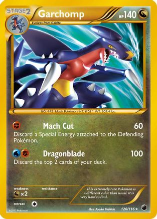 Garchomp (120 Secret Rare) - Holofoil Plasma Freeze - Secret Rare