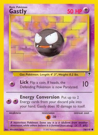 Gastly - Reverse Holofoil Legendary Collection - Common