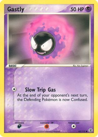 Gastly 063 - Reverse Holofoil FireRed & LeafGreen - Common