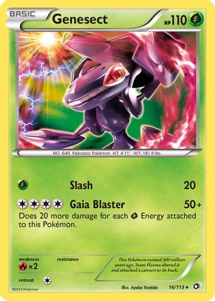 Genesect - Reverse Holofoil Legendary Treasures - Holo Rare