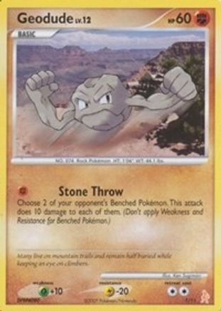 Geodude DP Trainer Kit Manaphy & Lucario - Common