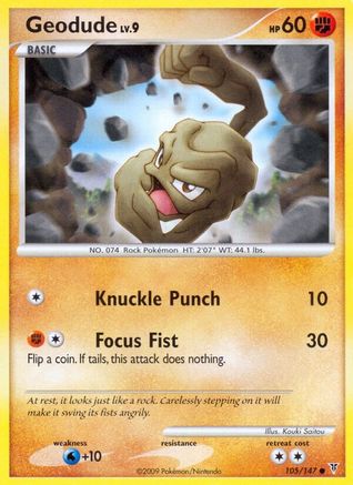 Geodude - Reverse Holofoil Supreme Victors - Common