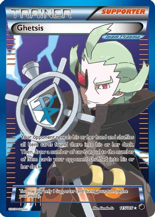 Ghetsis (Team Plasma) (Full Art) - Holofoil Plasma Freeze - Ultra Rare