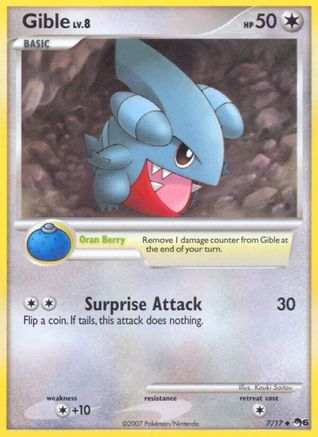Gible - Holofoil POP Series 6 - Common