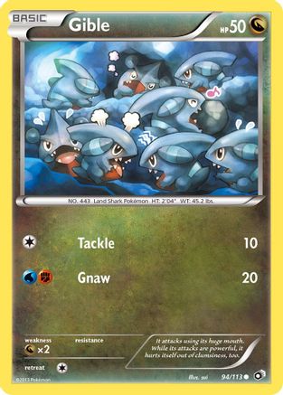 Gible 094 Legendary Treasures - Common