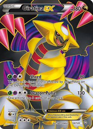 Giratina EX (124 Full Art) - Holofoil Dragons Exalted - Ultra Rare