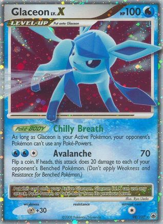 Glaceon LV.X - Holofoil Majestic Dawn - Ultra Rare