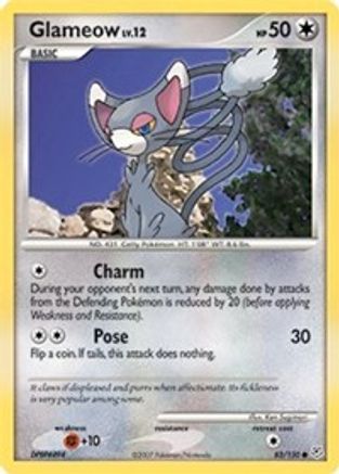 Glameow Diamond and Pearl - Common