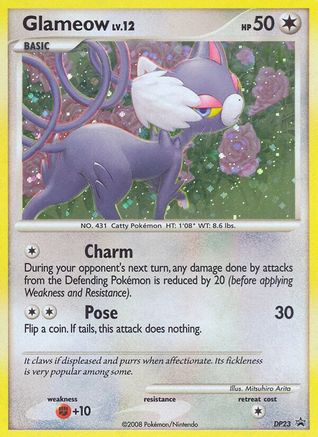 Glameow - DP23 - Holofoil Diamond and Pearl Promos - Promo