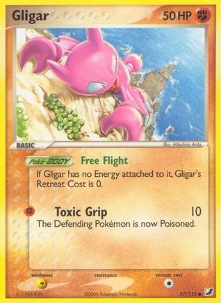 Gligar/115 - Reverse Holofoil Unseen Forces - Common