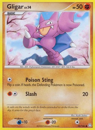 Gligar (95) - Reverse Holofoil Legends Awakened - Common