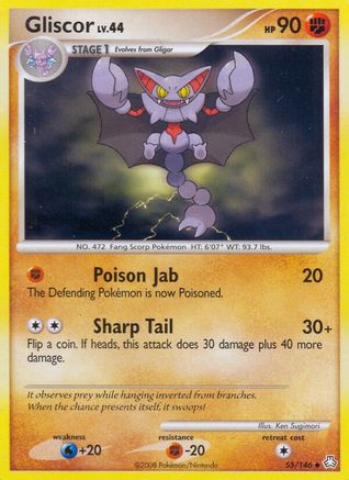 Gliscor (55) - Reverse Holofoil Legends Awakened - Uncommon