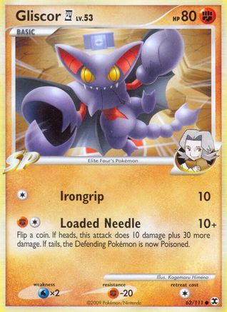 Gliscor E4 - Reverse Holofoil Rising Rivals - Common