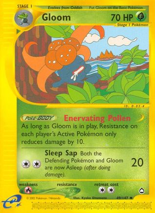Gloom - Reverse Holofoil Aquapolis - Uncommon
