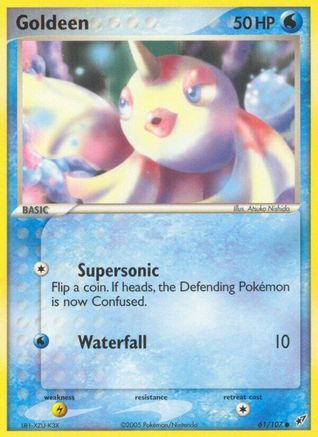 Goldeen 061/107 - Reverse Holofoil Deoxys - Common