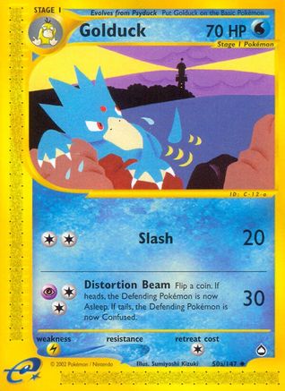 Golduck (50a) - Reverse Holofoil Aquapolis - Uncommon