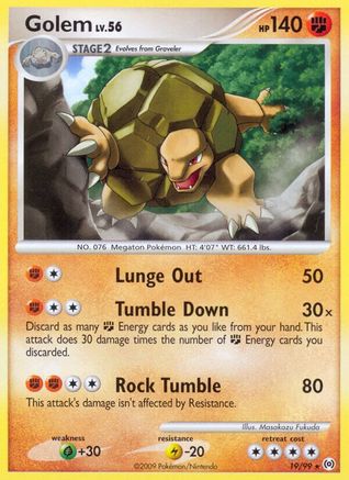 Golem - Reverse Holofoil Arceus - Rare