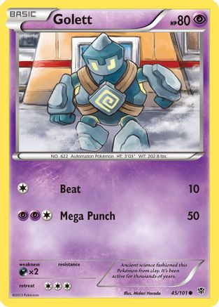 Golett - Reverse Holofoil Plasma Blast - Common