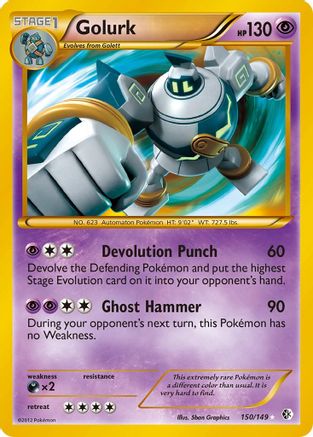 Golurk - Holofoil Boundaries Crossed - Secret Rare