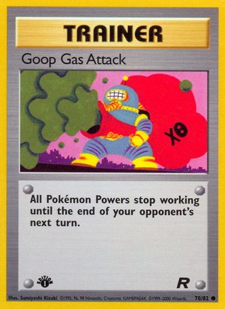 Goop Gas Attack 078 - 1st Edition Team Rocket - Common