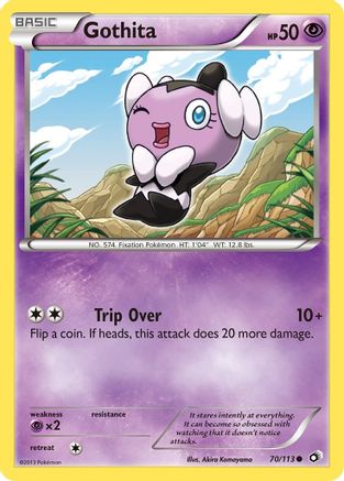 Gothita (70) - Reverse Holofoil Legendary Treasures - Common