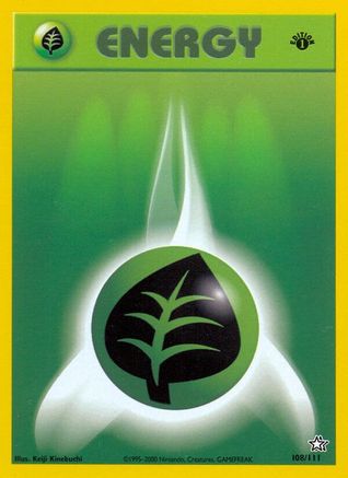Grass Energy 108 - 1st Edition Neo Genesis - Common