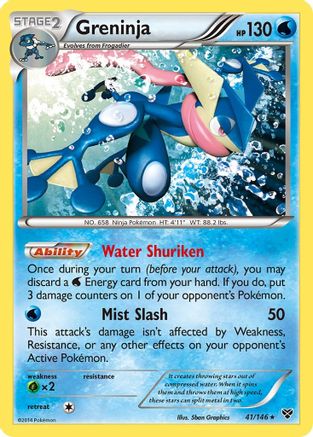 Greninja 041 - Holofoil XY Base Set - Holo Rare
