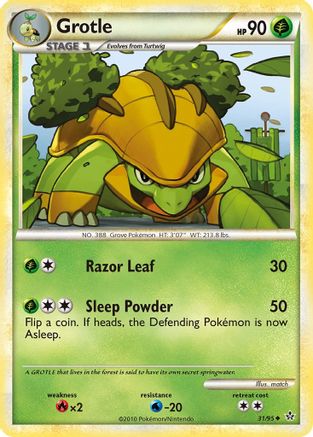 Grotle - Reverse Holofoil Unleashed - Uncommon