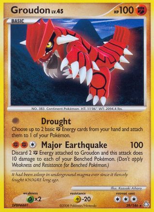 Groudon Legends Awakened - Rare
